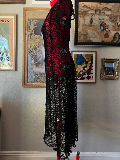 Crochet Style Maxi Dress Cover up