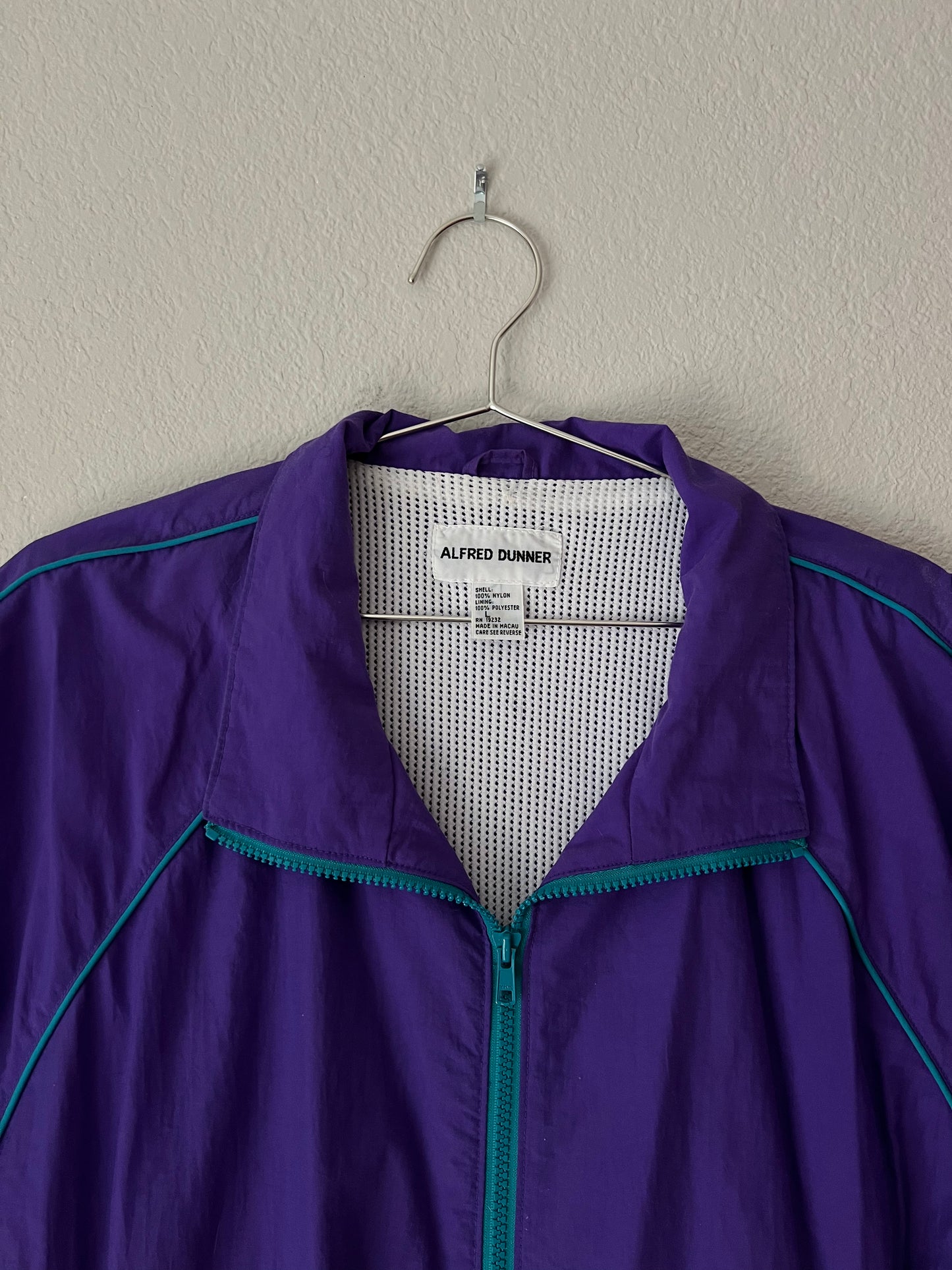 90s Alfred Dunner Purple and Teal Tracksuit - Large