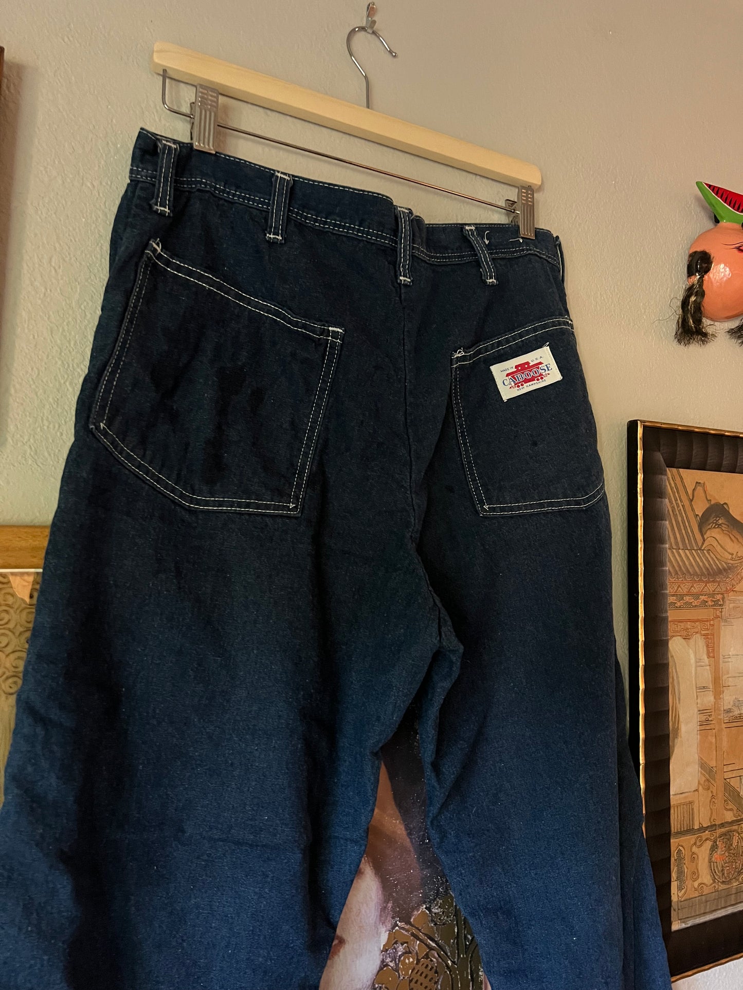 80s Caboose Soft Lined Denim Pants - 32"