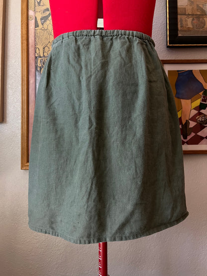 100% Linen Eddie Bauer Skirt - 30"