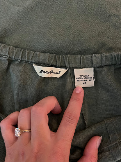 100% Linen Eddie Bauer Skirt - 30"