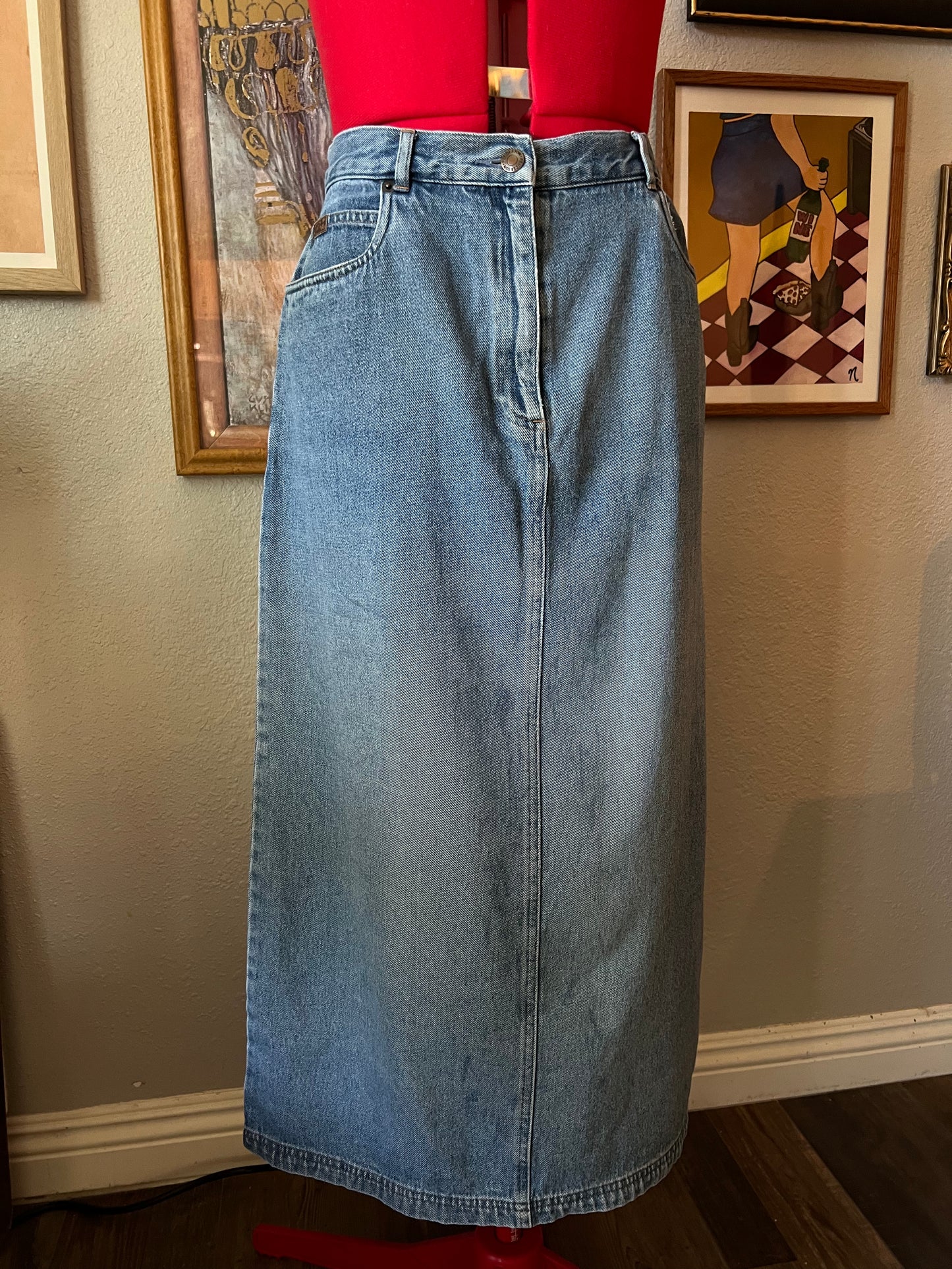 Pendleton Denim Maxi Skirt - 32"