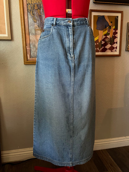 Pendleton Denim Maxi Skirt - 32"