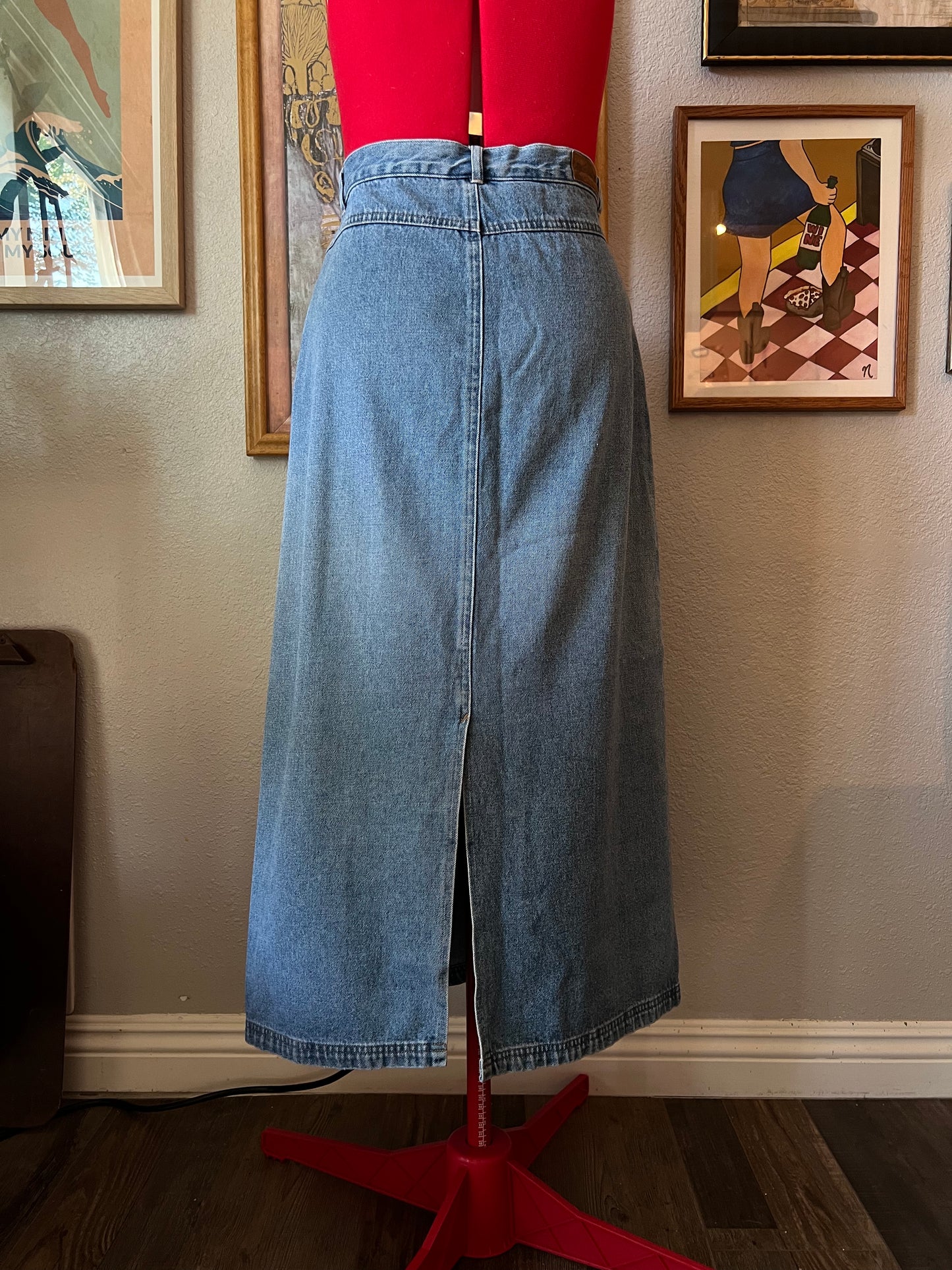 Pendleton Denim Maxi Skirt - 32"