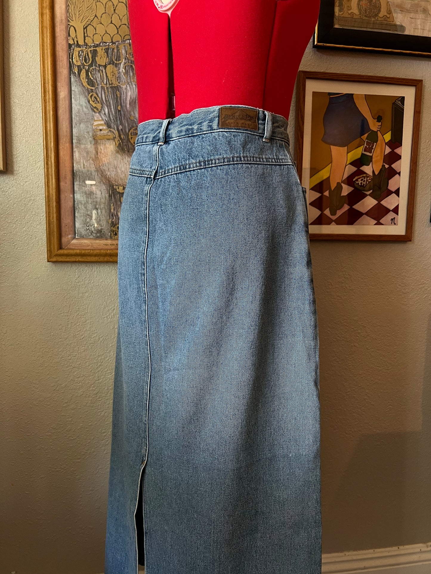 Pendleton Denim Maxi Skirt - 32"