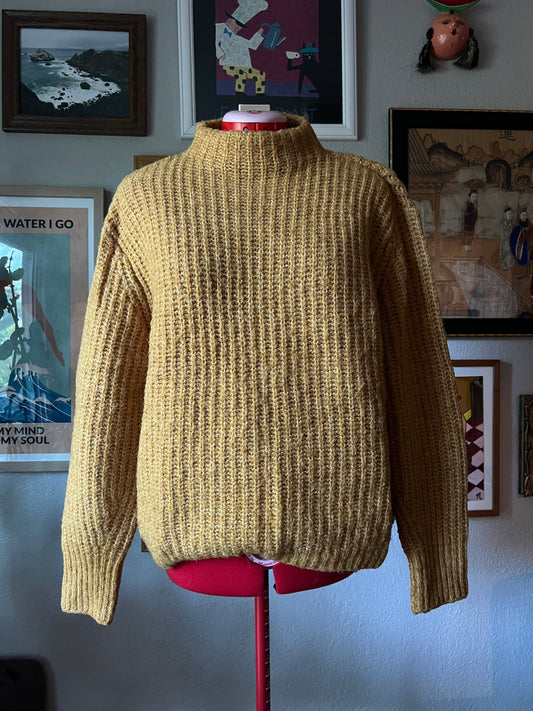 Vero Moda Mustard Mock Neck Sweater - Medium