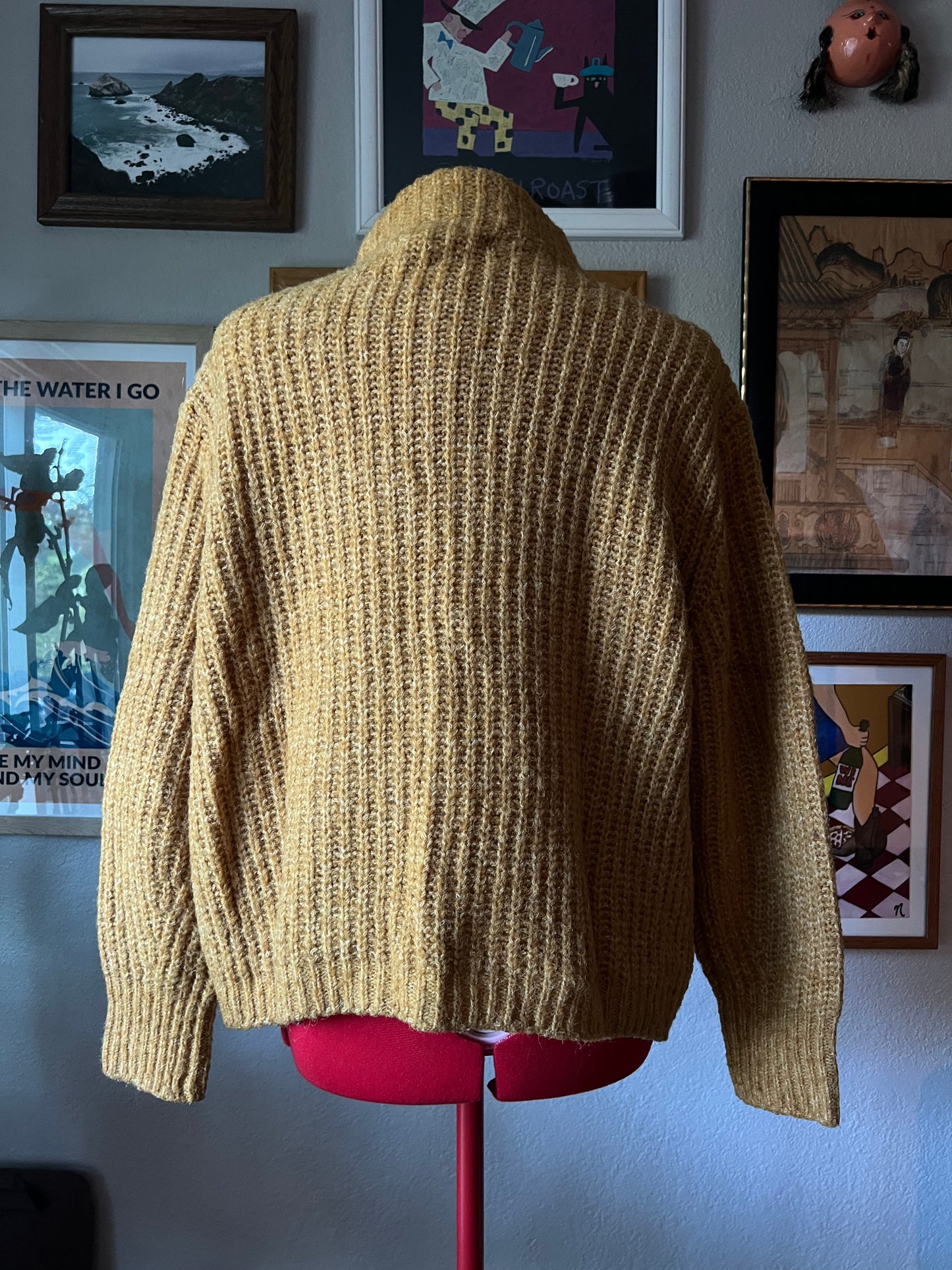 Vero Moda Mustard Mock Neck Sweater - Medium