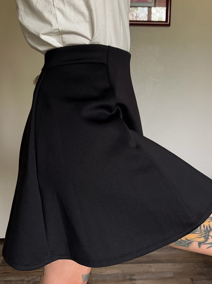 Highwaisted Black Skirt - Small