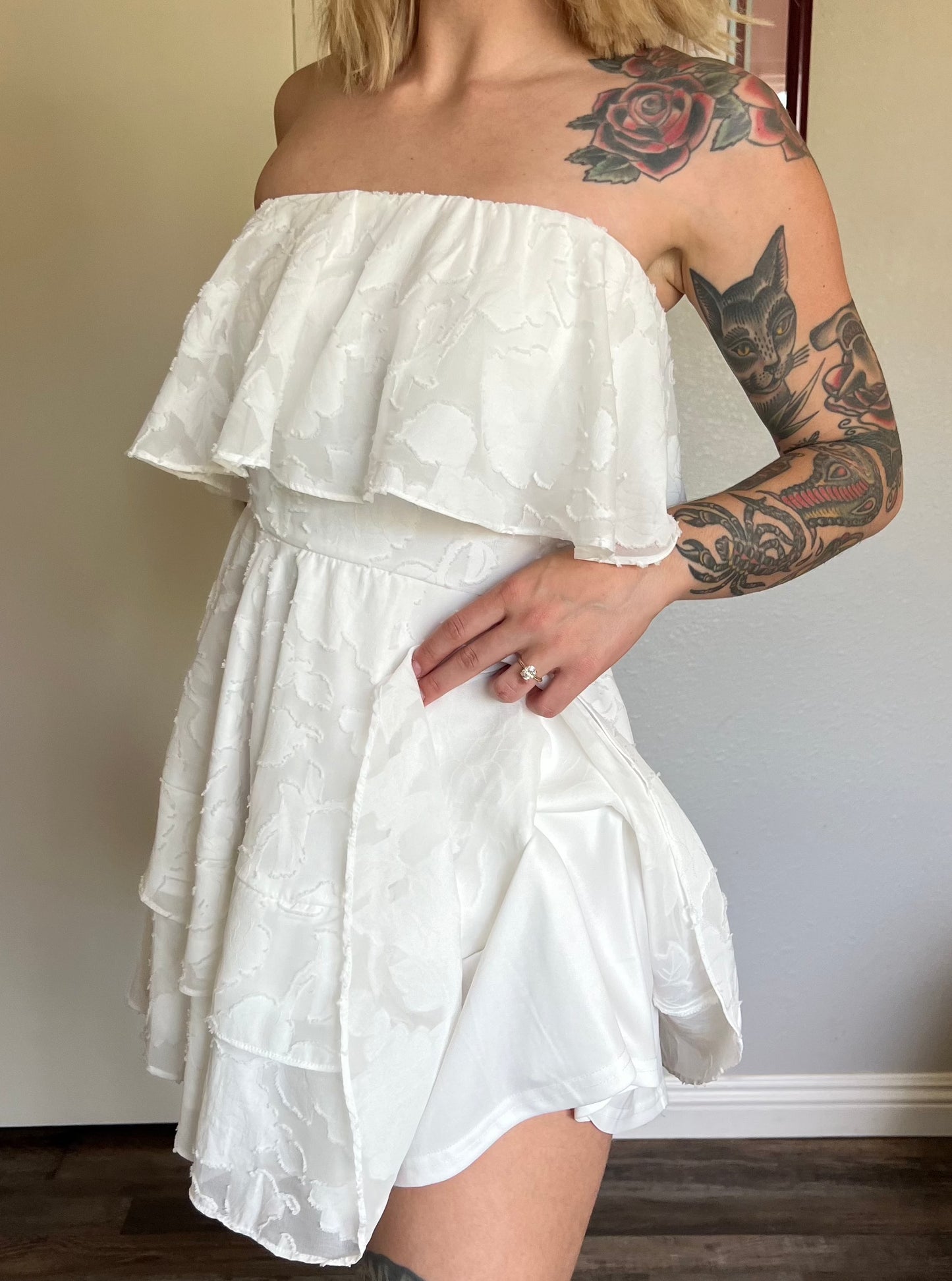 Flowy Babydoll Dress - Small