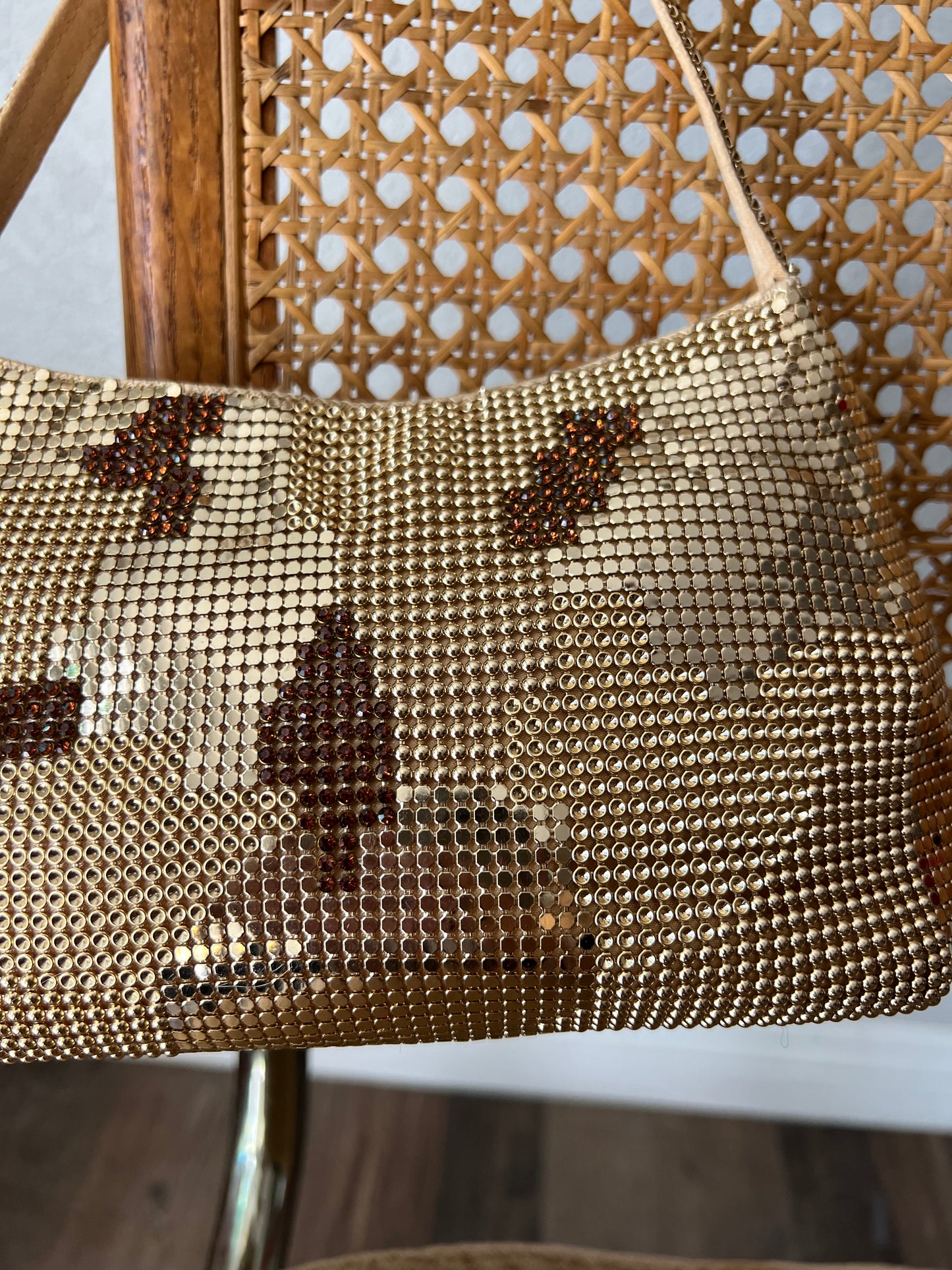 Gold Sequins Mini Clutch Shoulder Bag