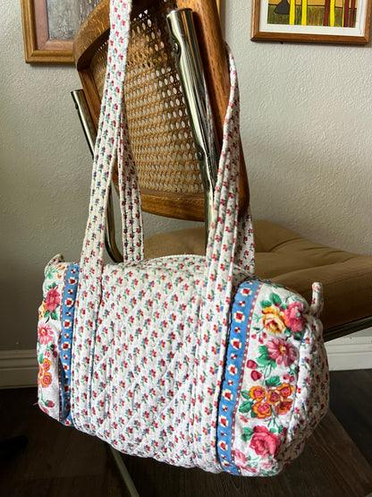 80s Vera Bradley Quilted Shoulder Bag Floral