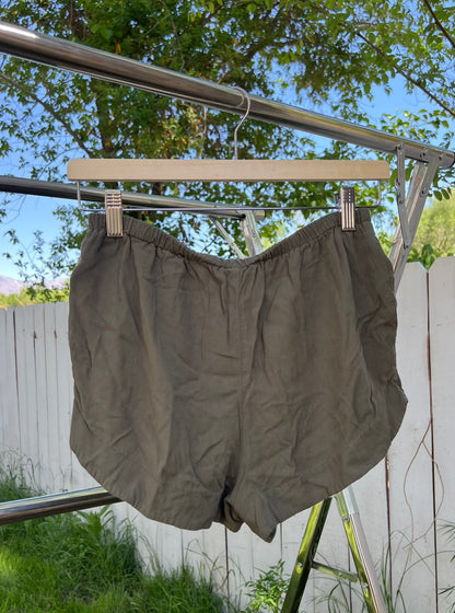 Mossimo Army Green Soft Mini Shorts - XS