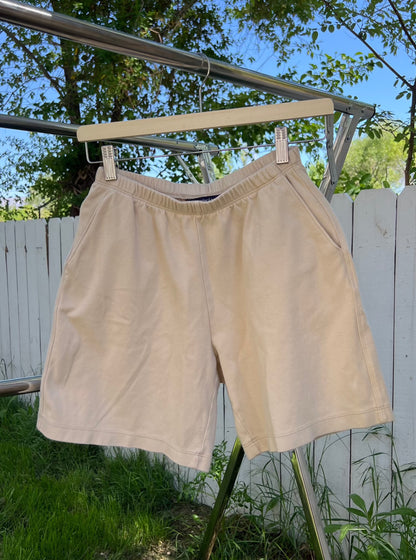 Tan Sweat Shorts - Small