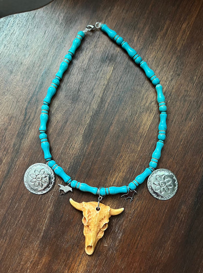 Turquoise Native Charm Necklace