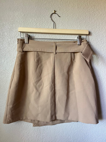 JASON WU Tan Belted Utility Mini Skirt LIKE NEW! - Medium