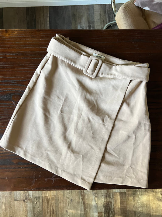 JASON WU Tan Belted Utility Mini Skirt LIKE NEW! - Medium